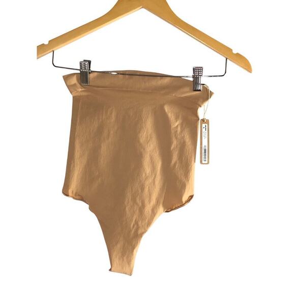 SKIMS Everyday Sculpt High Waist Thong Compression Shapewear in Ochre Tan NWT 4X - Picture 4 of 8